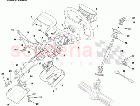 Photo of Steering wheel assy airbag leather Touchtronic 25 123541…