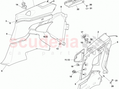 Photo of Bezel Assembly Front Seat Belt LH ED33 L24859…