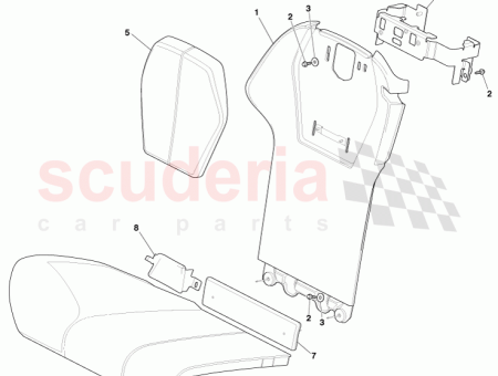 Photo of Cushion assy rear seat RH…