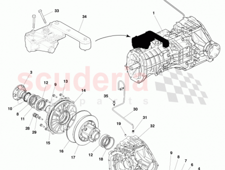 Photo of Bearing Differential Output Shaft 4G43 27…