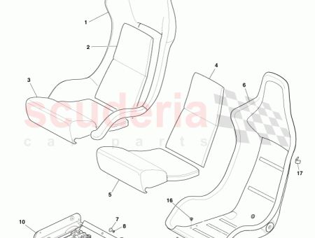 Photo of Front Seat and Track Assembly Not Trimmed CG43…