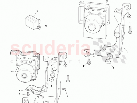 Photo of BRACKET BRAKE ANTI LOCK CONTROL BG33 2B374…