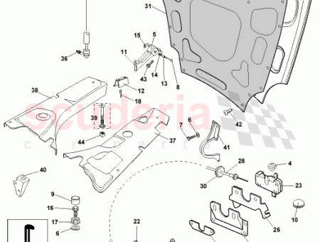 Photo of BONNET HINGE ASSY 64…