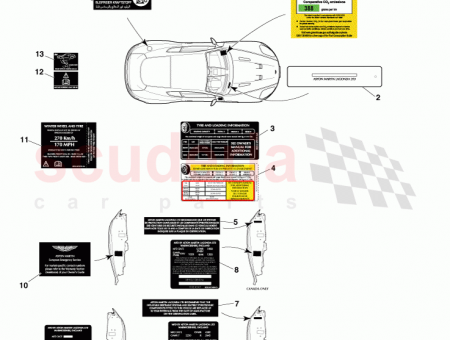 Photo of TYRE INFORMATION LABEL ROW 2 0 8D33 69014…