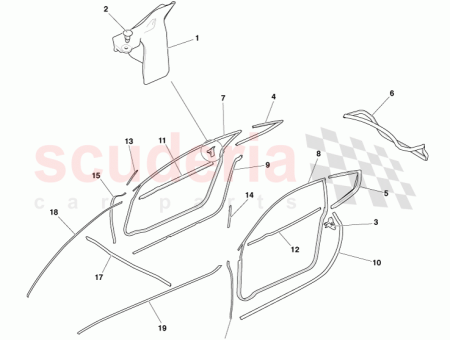 Photo of FELT DR UPPER WINDOW SEAL 4G43 20126…