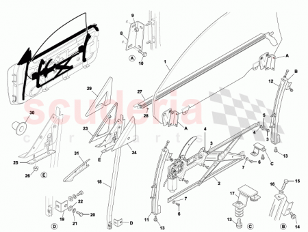 Photo of DOOR GLASS ASSY LH 76…