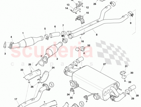 Photo of Pipe Exhaust Intermediate LH 6G33 5220…