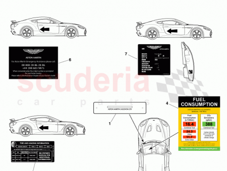 Photo of Label Tyre Data AD23 69014…