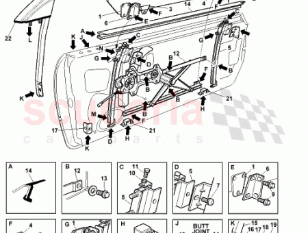 Photo of BRACKET ATTACH DOOR GLASS LH 65…