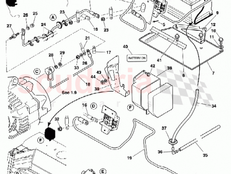 Photo of BATTERY VE BATTERY TO REAR JUNCTION BLOCK 1R12…