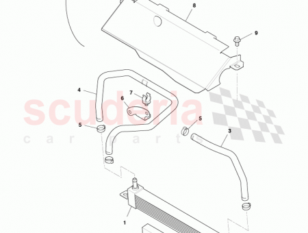 Photo of Hose Diff Cooler Outlet 9D33 7H256…