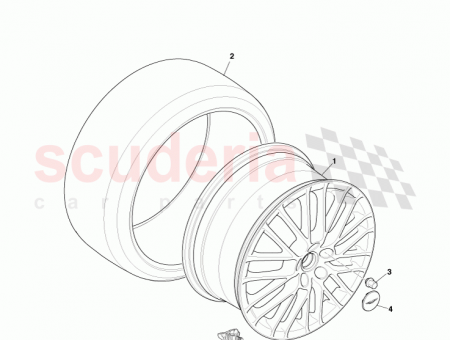 Photo of Wheel rear silver D T 7 slot 9G33…