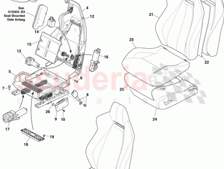 Photo of Squab Assy Front Seat Trimmed RH AD23 60136…