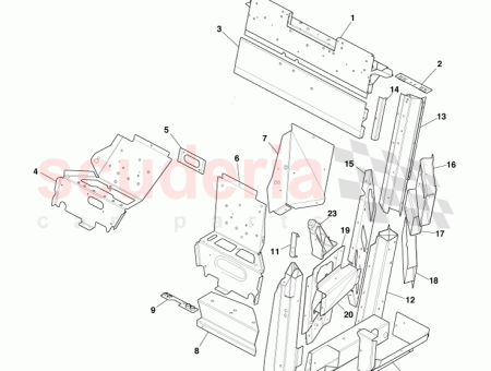 Photo of Member Floor Side Inner Rear LH GOAG33 10471…