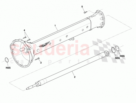 Photo of TORQUE TUBE PROPSHAFT ASSY MANUAL AD23 4500…