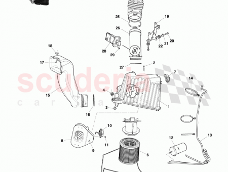 Photo of Duct Assy Air Cleaner to Engine RH AD23…