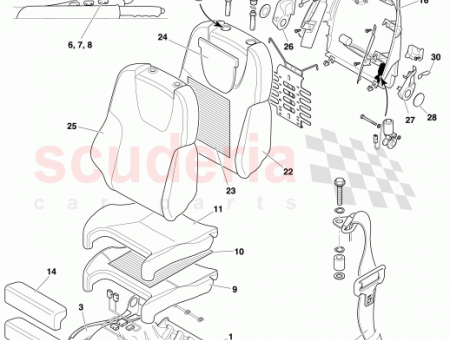 Photo of LEATHER PANEL KIT SQUAB RH SPORTS SEAT 74…