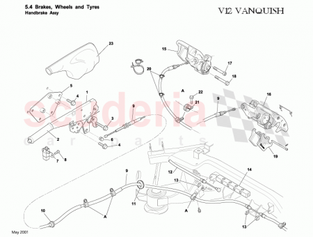 Photo of CABLE HANDBRAKE EXTENSION 1R12 305363…