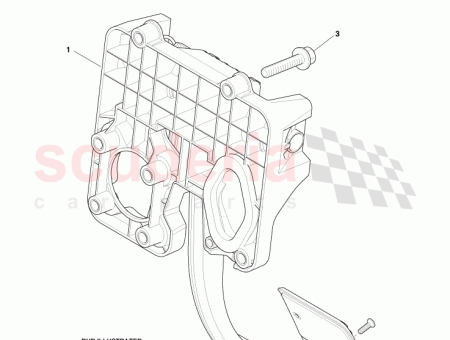 Photo of Pedal Box Assembly Auto LHD CD33 2450…