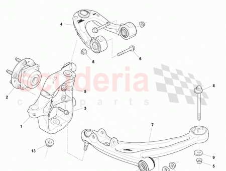 Photo of Knuckle Assy Front Wheel RH 8D33 3K186…