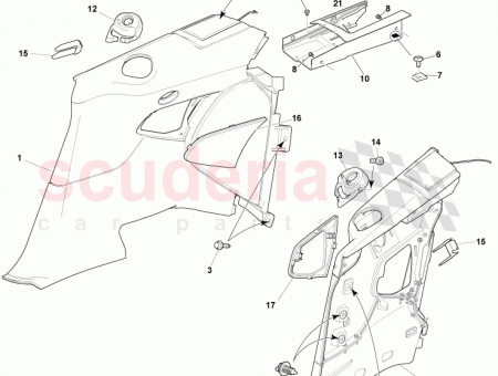 Photo of REAR QUARTER SPEAKER LHS BLACK 9D33 L312A95…