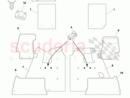 Photo of ASSY CARPET HEEL BOARD RH 83 122786…