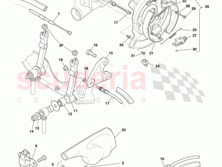 Photo of BACKPLATE DRUM PARKBRAKE RH 30 122658…