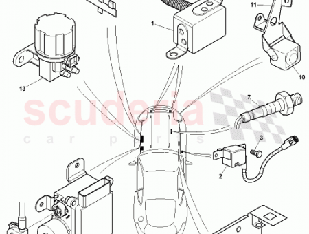 Photo of ASSY MTG BRKT SAFING SENSOR RHD AIR BAG…