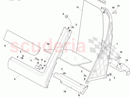 Photo of Panel Assy Stowage Compartement Side LH 8D33 045C63…