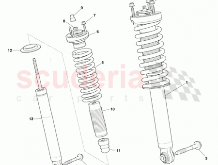 Photo of REAR SPRING AND DAMPER ASSEMBLY 9G33 18W002…