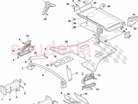 Photo of Bracket Assembly Front Seat Belt Retainer LH 6G33…