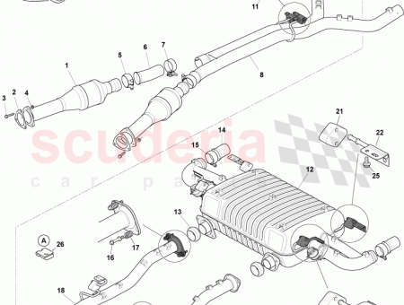 Photo of MUFFLER MOUNTING BRACKET REAR AD43 5N201…