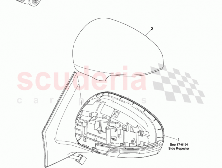 Photo of Caps Mirror Assy Outer Rear View Chrome PZ415…