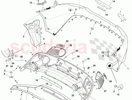 Photo of MESH REAR LOWER RH DIFFUSER CG43 01948…