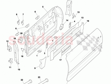 Photo of BRACKET DOOR TRIM SUPPORT 65…