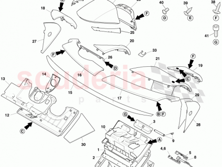 Photo of RETAINER PASSENGER AIRBAG COVER PAD 4G43 C045F70…