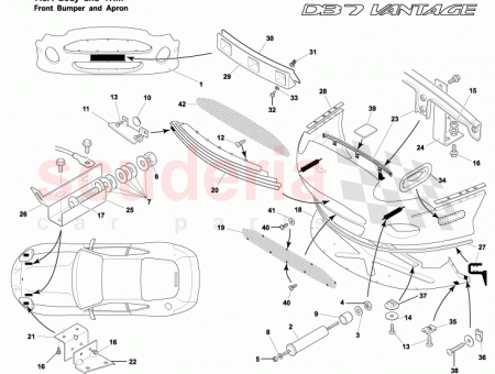 Photo of BRACKET FRONT BUMPER SIDE LOWER RH 72 140086…