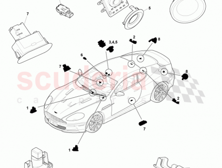 Photo of Lens and Bulb Holder Assembly with Blue Bulb…