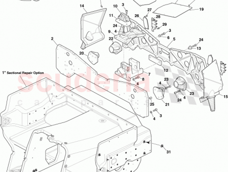 Photo of Rocker Mount Front LH Rear Damper Tray 12023…