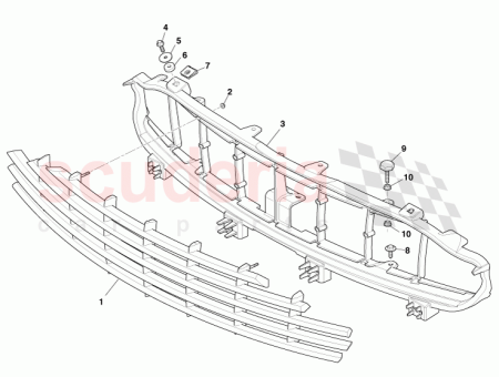 Photo of ASSY UPPER FRONT GRILLE SUPPORT OPTION BRIGHT CG43…