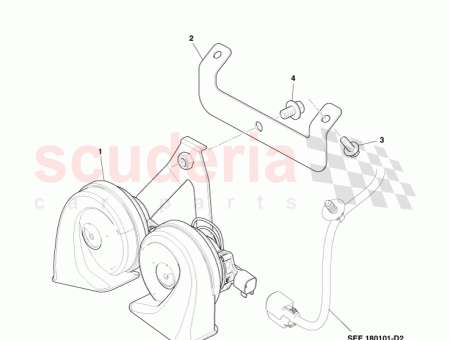 Photo of HORN ASSEMBLY MOUNTING PLATE AD23 13A803…