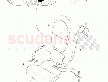 Photo of Squab assy complete rear lower perforated…