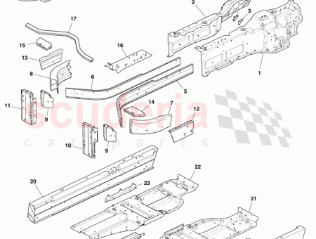 Photo of Plate stud M8 Bracket inner rear LH…