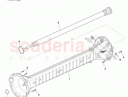 Photo of TORQUE TUBE AND PROPSHAFT ASY AUTO AD43 4500…