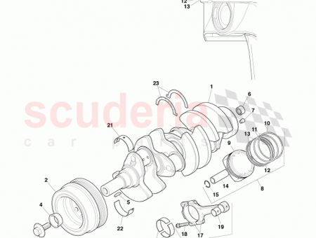 Photo of Bearing main crankshaft upper…