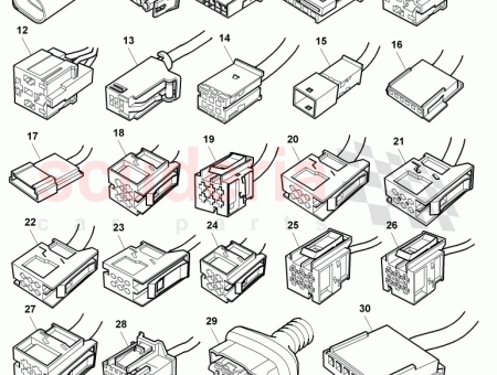 Photo of Flat contact housing with contact locking mechanism…