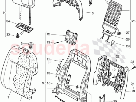 Photo of backrest frame D 26 05 2008 3W5 881…