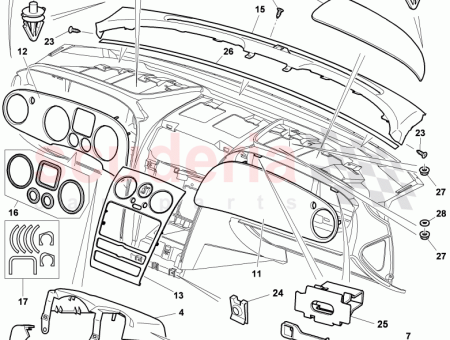 Photo of instrument panel trim real wood inlay…