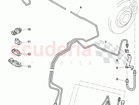 Photo of brake pipe hose from brake hose to brake…