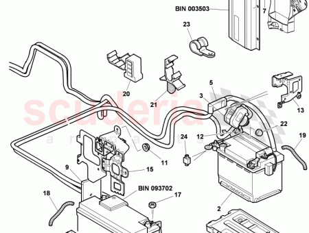 Photo of battery with charge state indicator filled and charged…